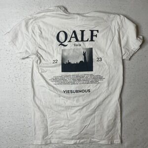 QALF TOUR 22 23 VIERSURNOUS White Graphic T Shirt Mens Size Medium